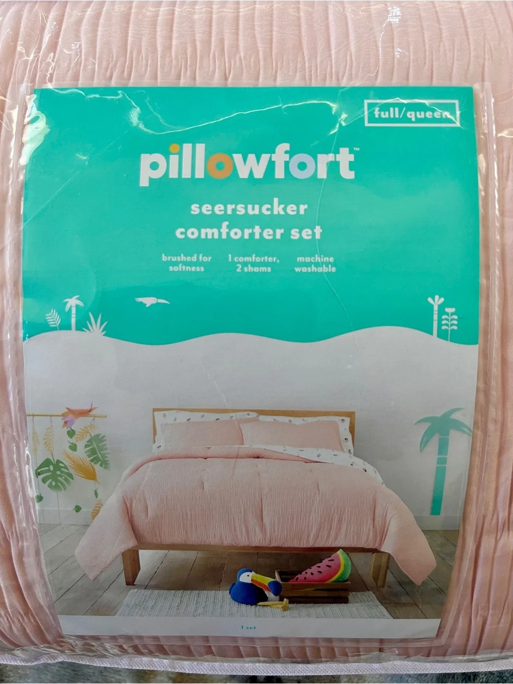 Pink Comforter Set Full/Queen